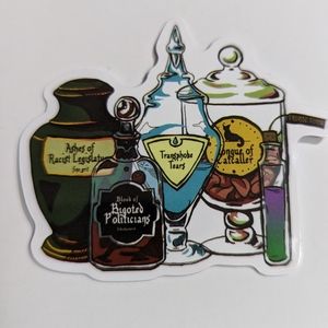 Transphobe tears sticker